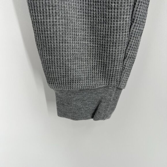 Varley Kelvin Jogger Lounge Pants Waffle Knit Gray Marled/White Side Stripe XS - Picture 4 of 9